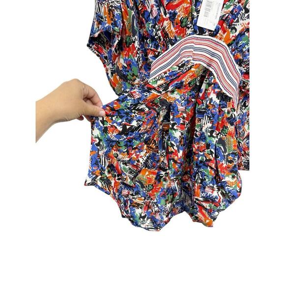 M Missoni 100% Silk Printed Kimono Belted Tunic Top Coverup Size Large New - Picture 7 of 10